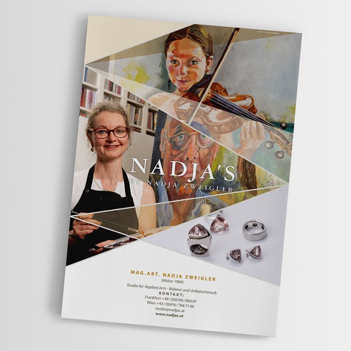 Flyer und Visitkarten gestalten · Nadja's